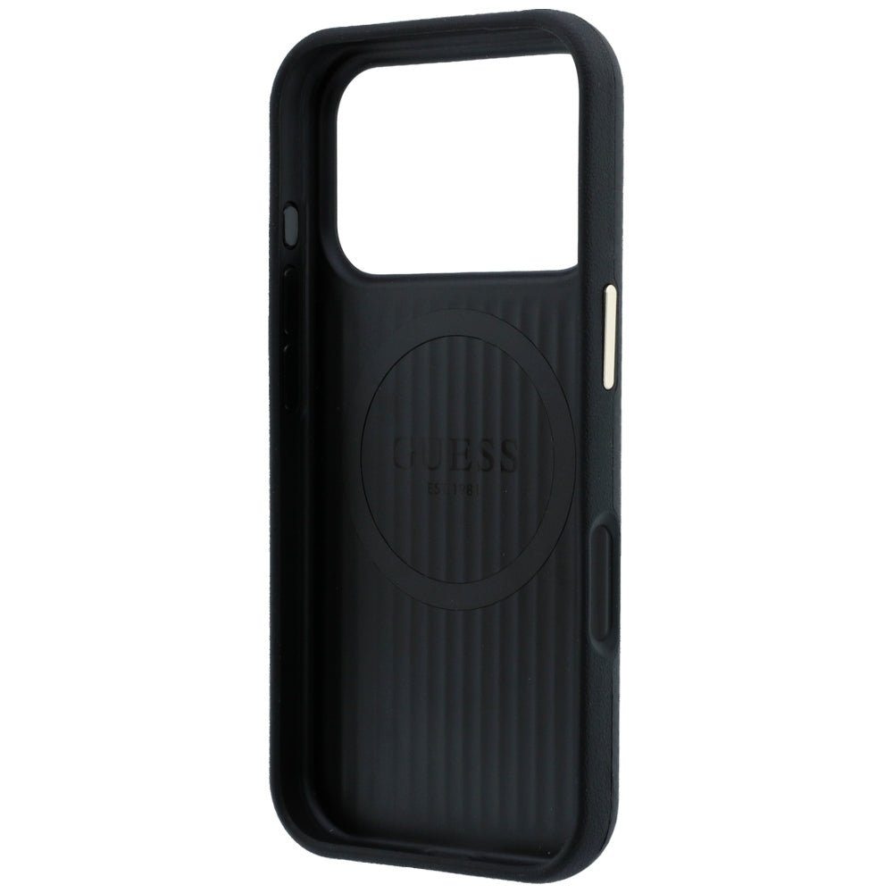 Guess iPhone 17 Pro/iPhone 18 Pro Deksel Kevlar Triangle Logo Svart