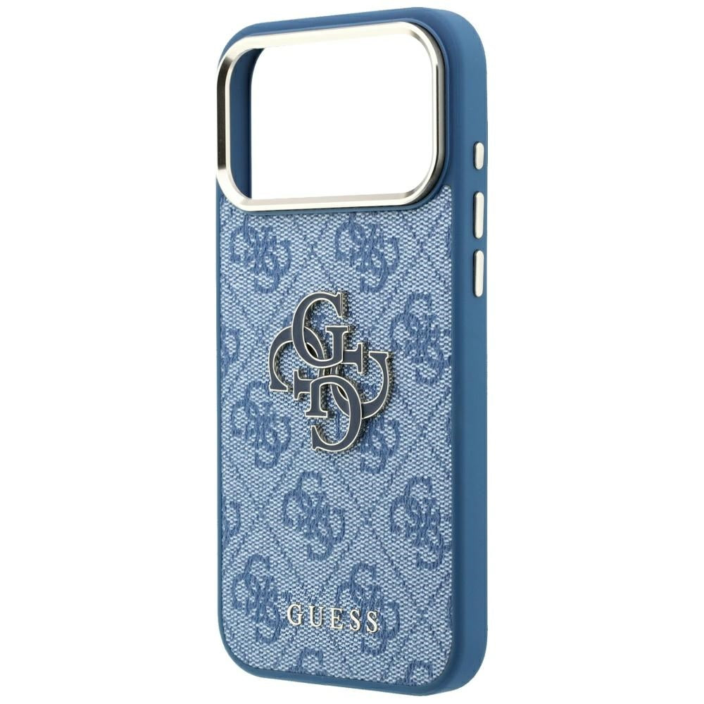 Guess iPhone 17 Pro Max/iPhone 18 Pro Max Deksel 4G Resin-logo Blå