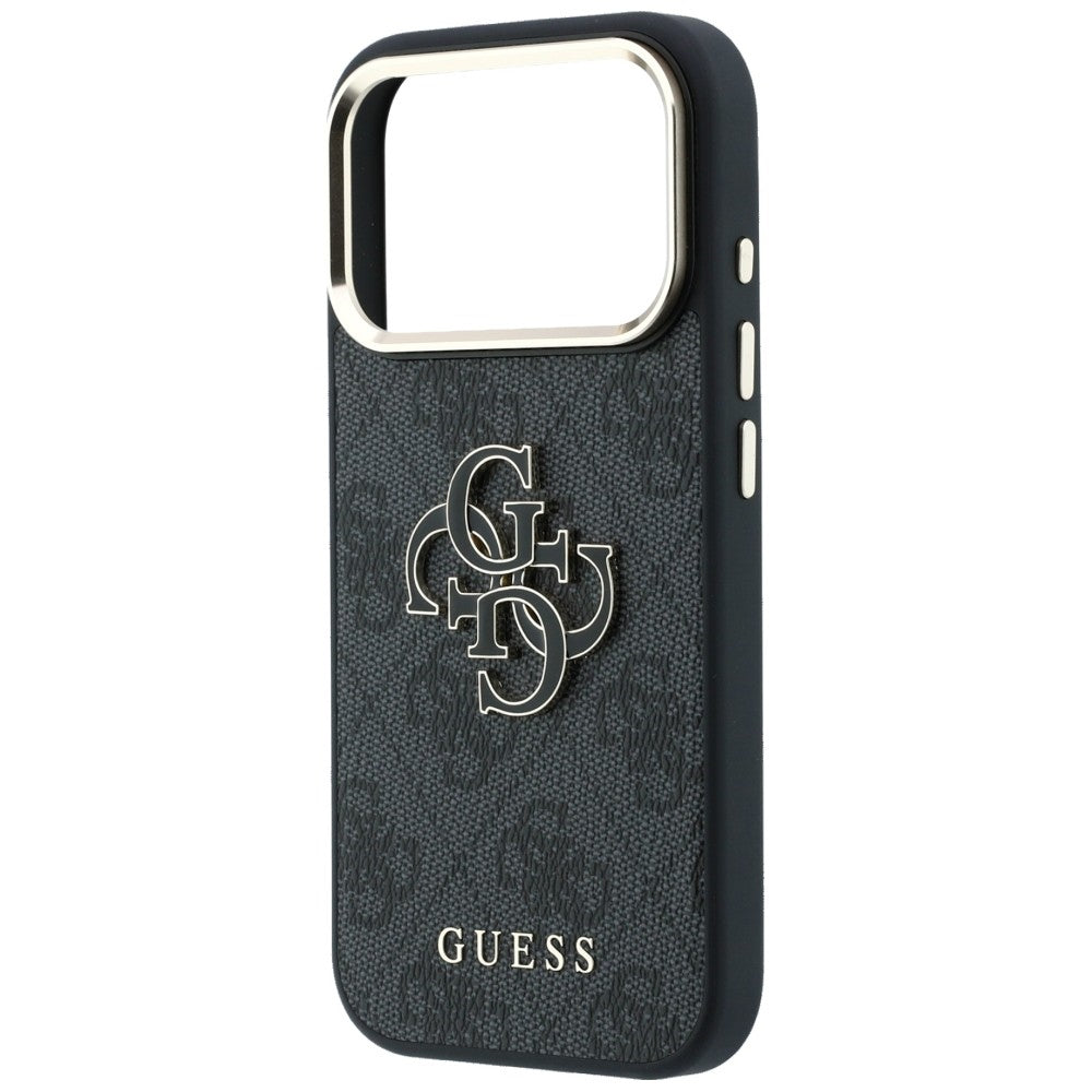 Guess iPhone 17 Pro/iPhone 18 Pro Deksel 4G Resin Logo Svart