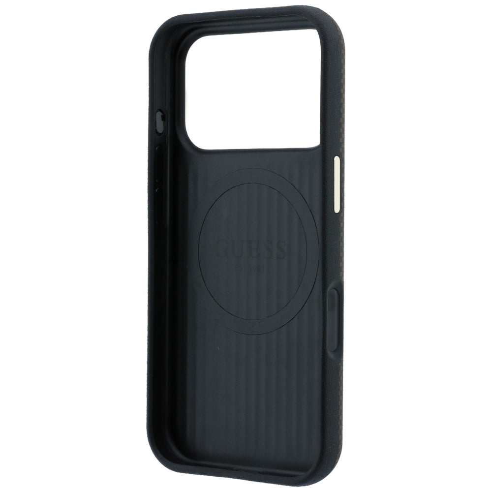 Guess iPhone 17 Pro Max/iPhone 18 Pro Max Deksel Kevlar Triangle Logo Brun