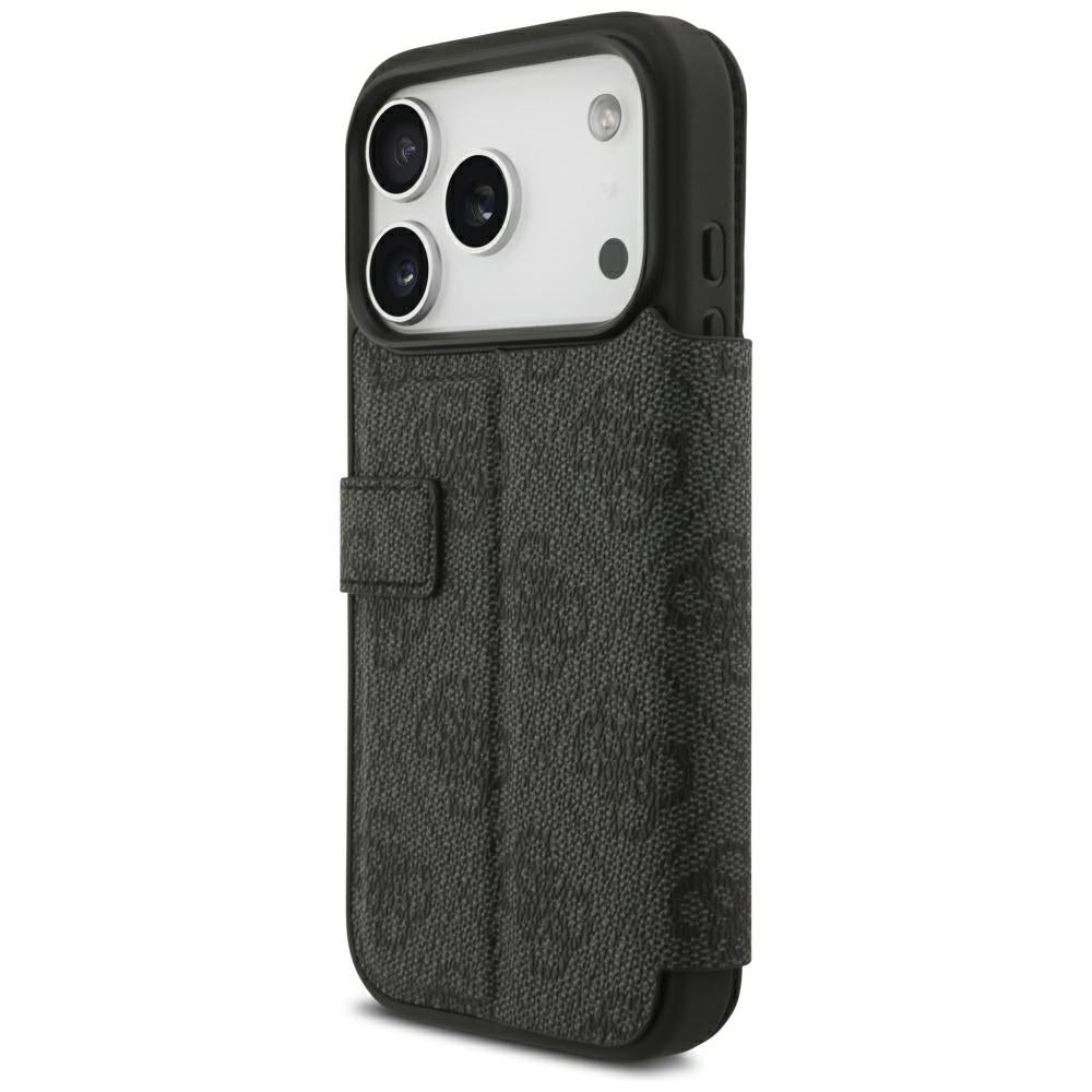 Guess iPhone 17 Pro/iPhone 18 Pro Etui Book 4G Metal Logo Svart