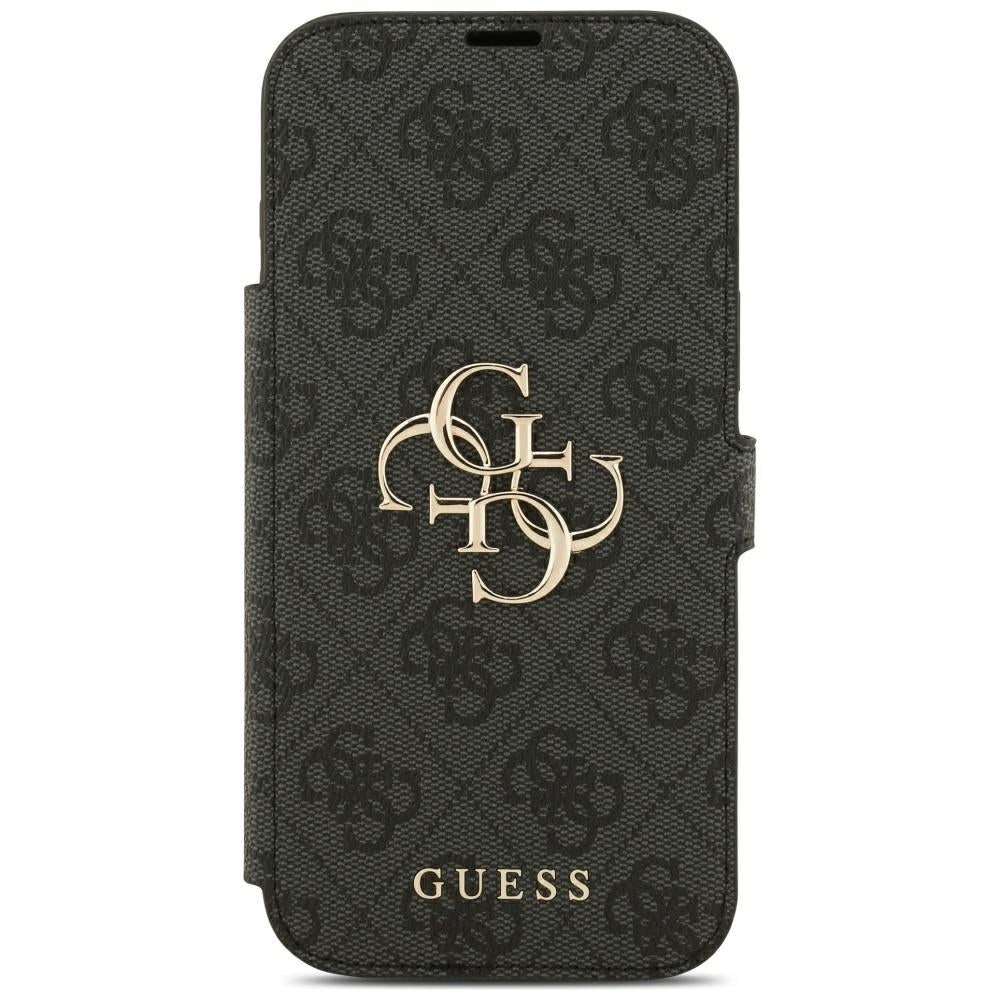Guess iPhone 17 Pro Max/iPhone 18 Pro Max Etui Book 4G Metal Logo Svart