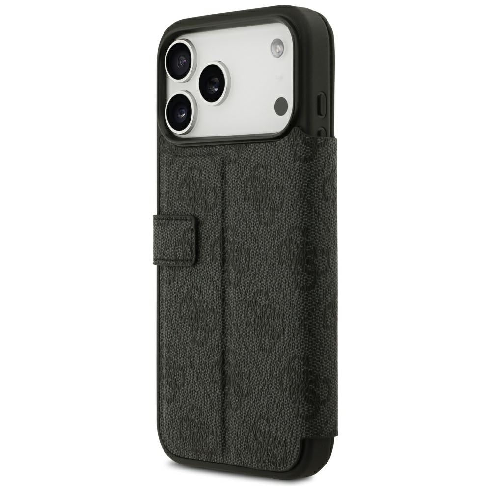 Guess iPhone 17 Pro Max/iPhone 18 Pro Max Etui Book 4G Metal Logo Svart