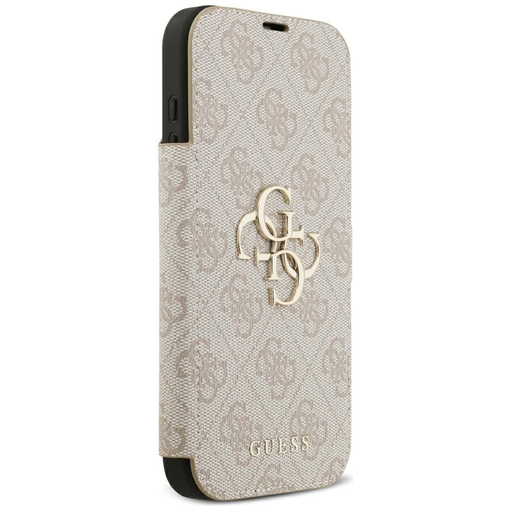Guess iPhone 17 Pro Max/iPhone 18 Pro Max Etui Book 4G Metal Logo Rosa