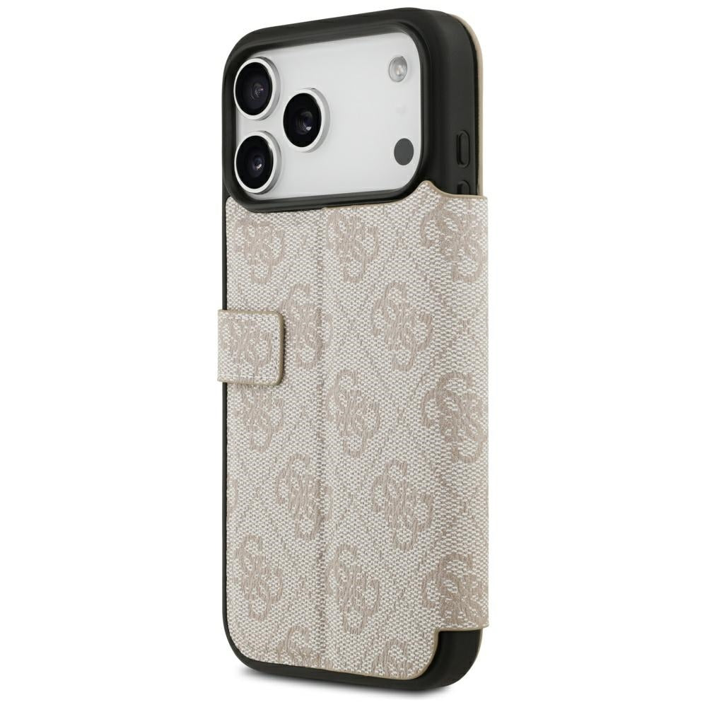 Guess iPhone 17 Pro Max/iPhone 18 Pro Max Etui Book 4G Metal Logo Rosa
