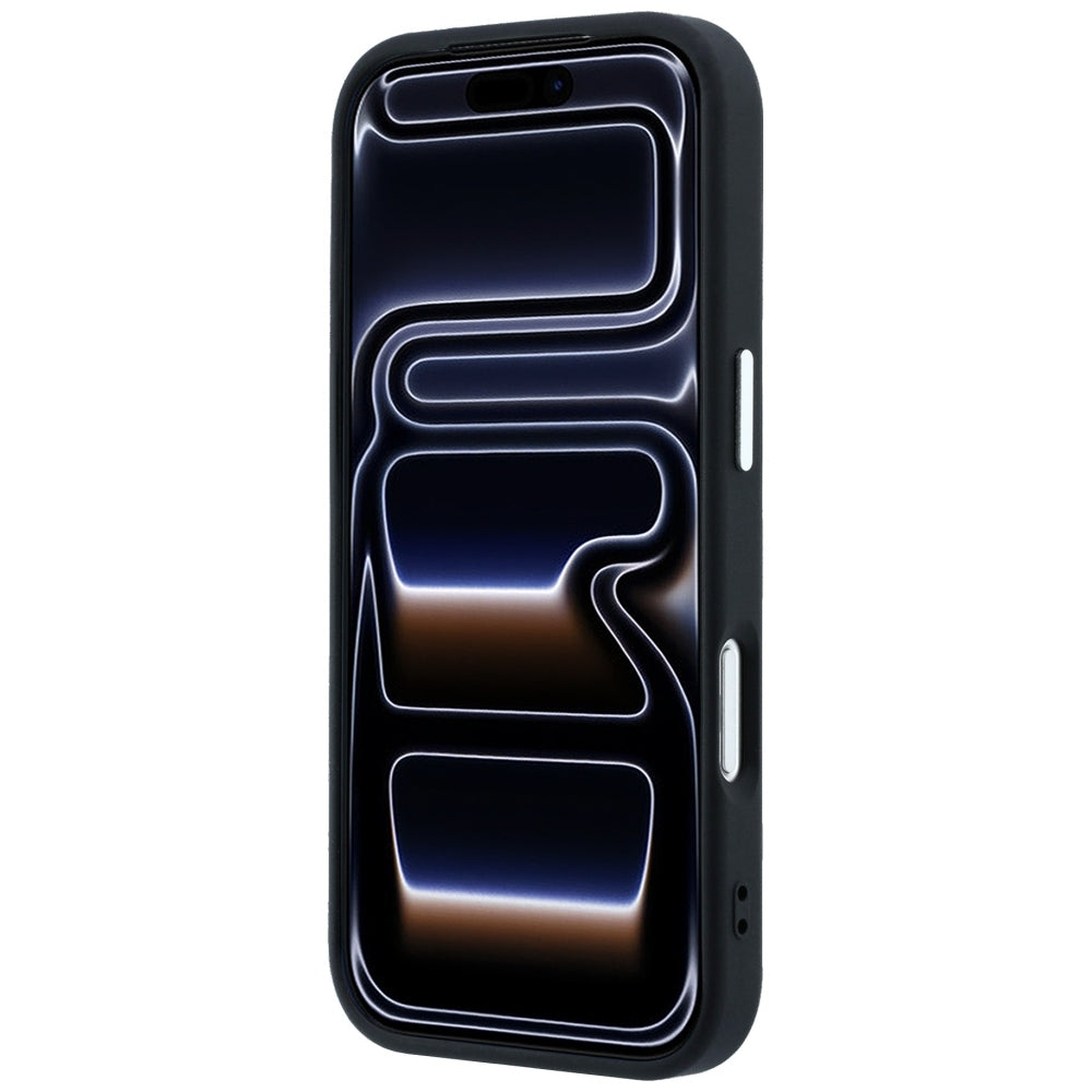 Guess iPhone 17 Pro Max/iPhone 18 Pro Max Deksel Grained Triangle Logo Svart