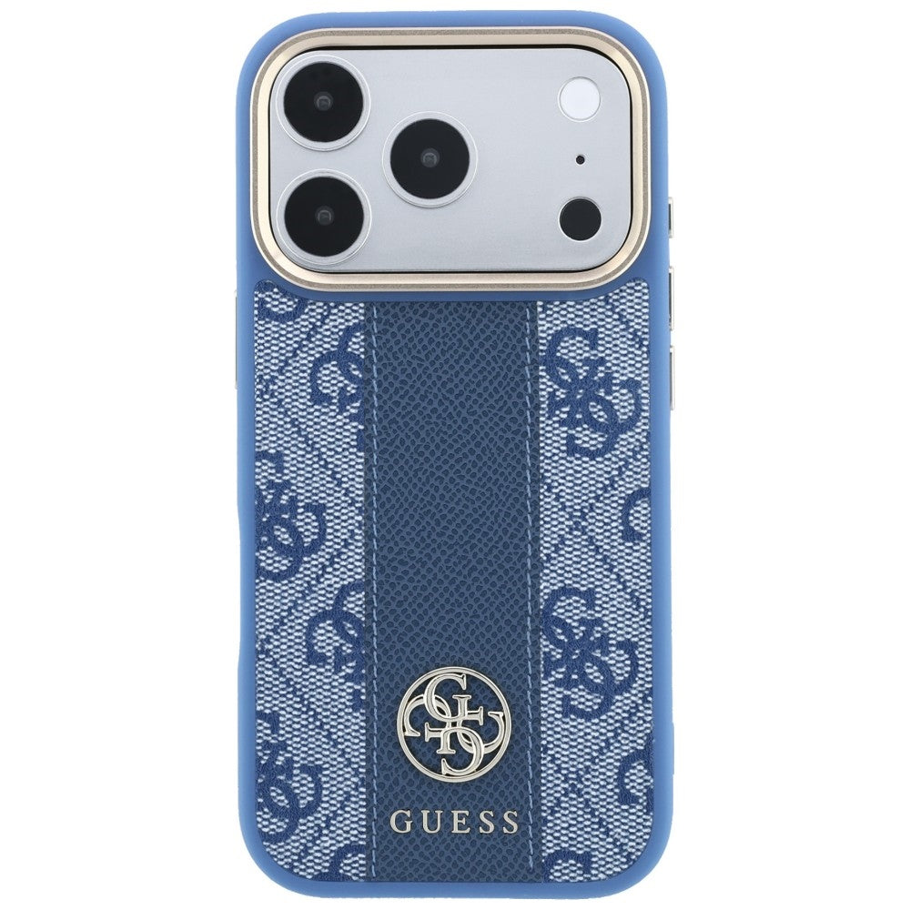 Guess iPhone 17 Pro/iPhone 18 Pro Deksel 4G Stripe Classic Logos Blå