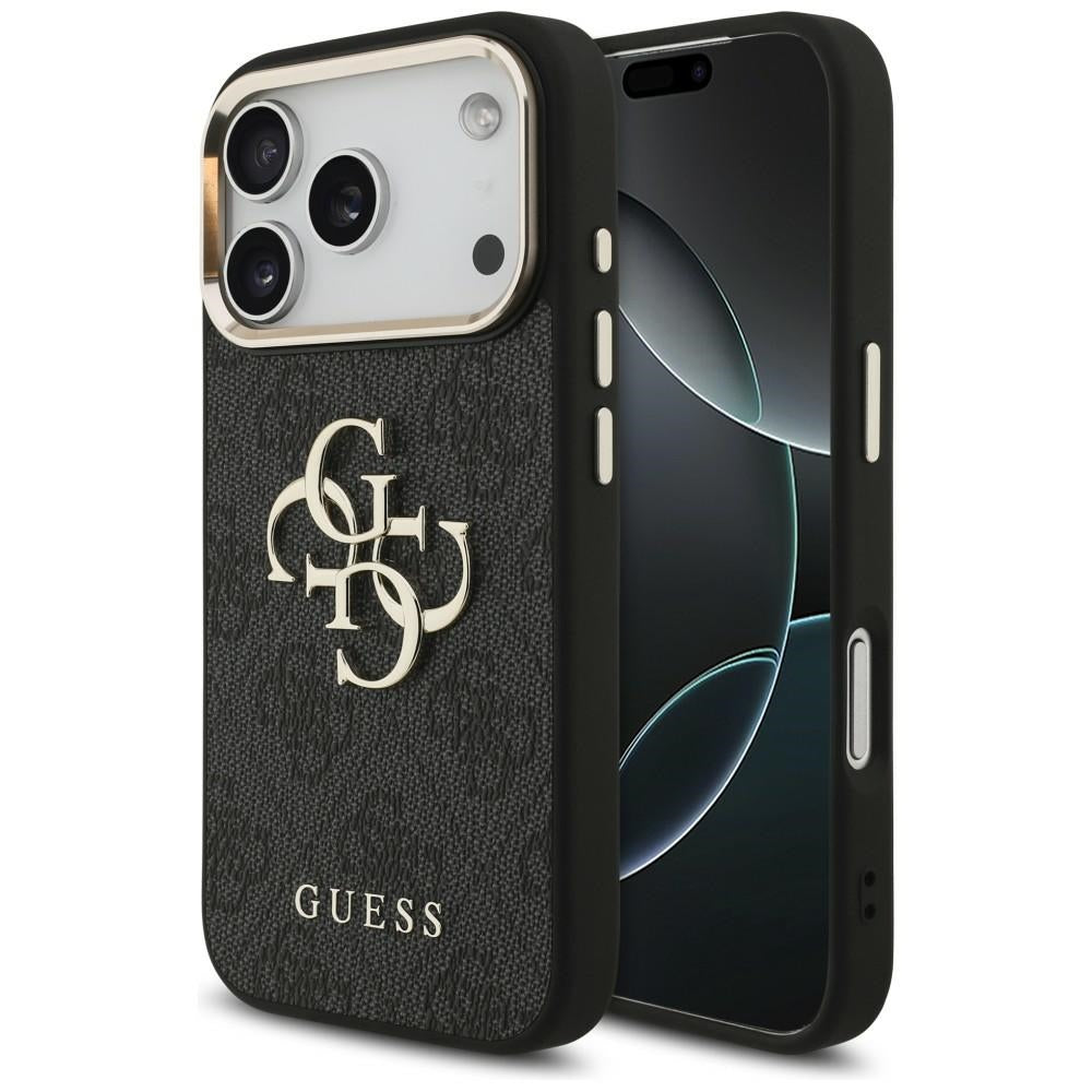 Guess iPhone 17 Pro/iPhone 18 Pro Deksel 4G Classic Logo Svart