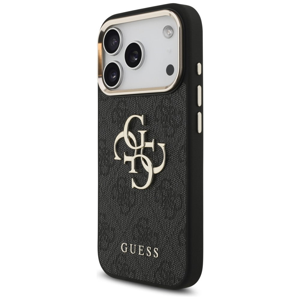 Guess iPhone 17 Pro/iPhone 18 Pro Deksel 4G Classic Logo Svart