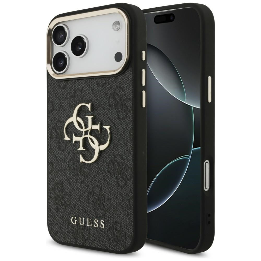 Guess iPhone 17 Pro Max/iPhone 18 Pro Max Deksel 4G Classic Logo Svart