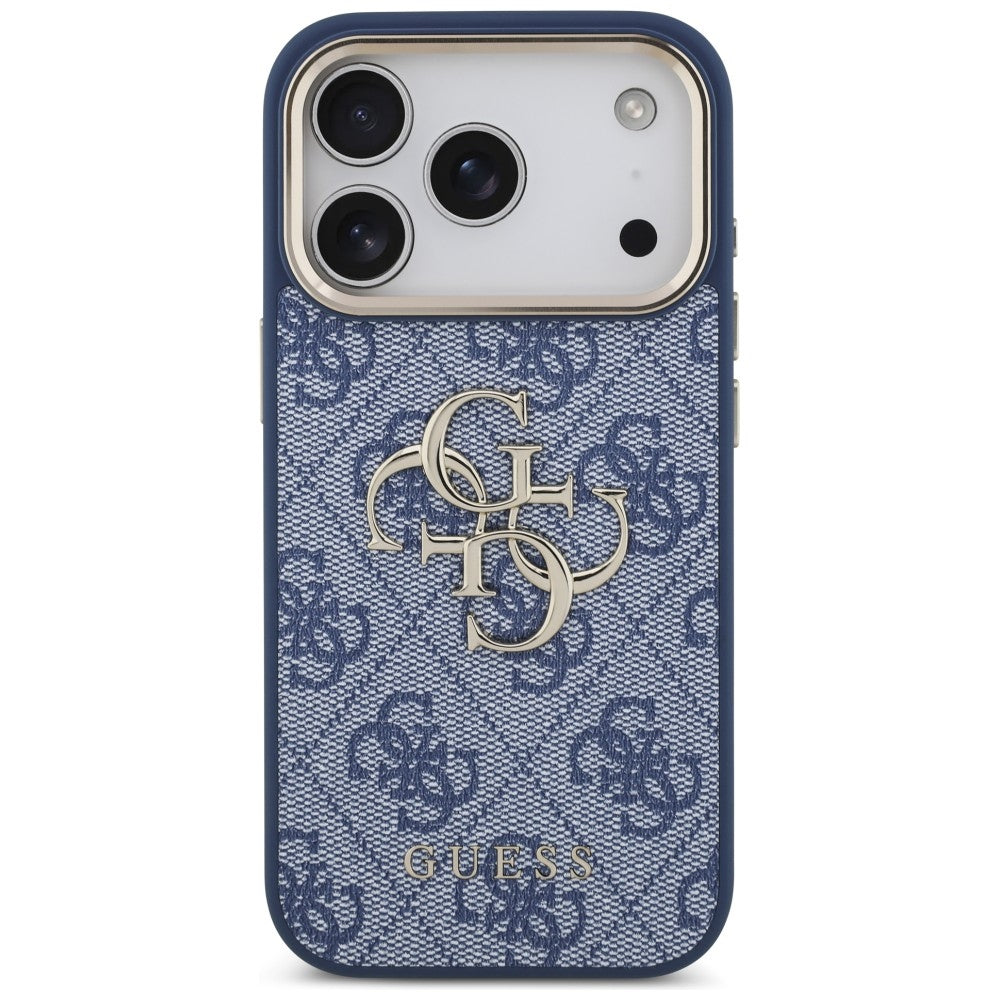 Guess iPhone 17 Pro/iPhone 18 Pro Deksel 4G Classic Logo Blå