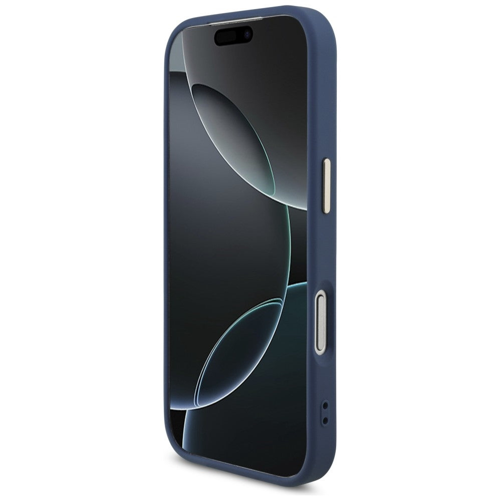 Guess iPhone 17 Pro/iPhone 18 Pro Deksel 4G Classic Logo Blå