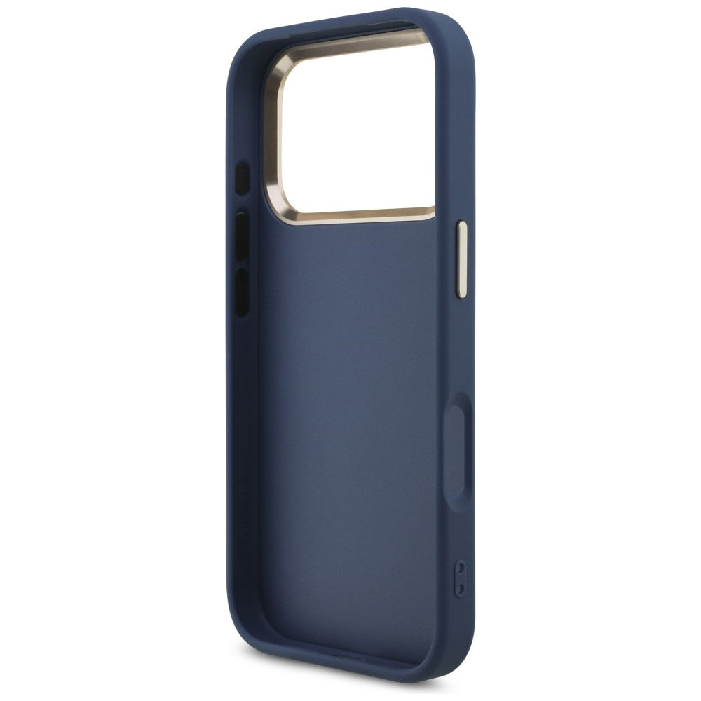 Guess iPhone 17 Pro/iPhone 18 Pro Deksel 4G Classic Logo Blå