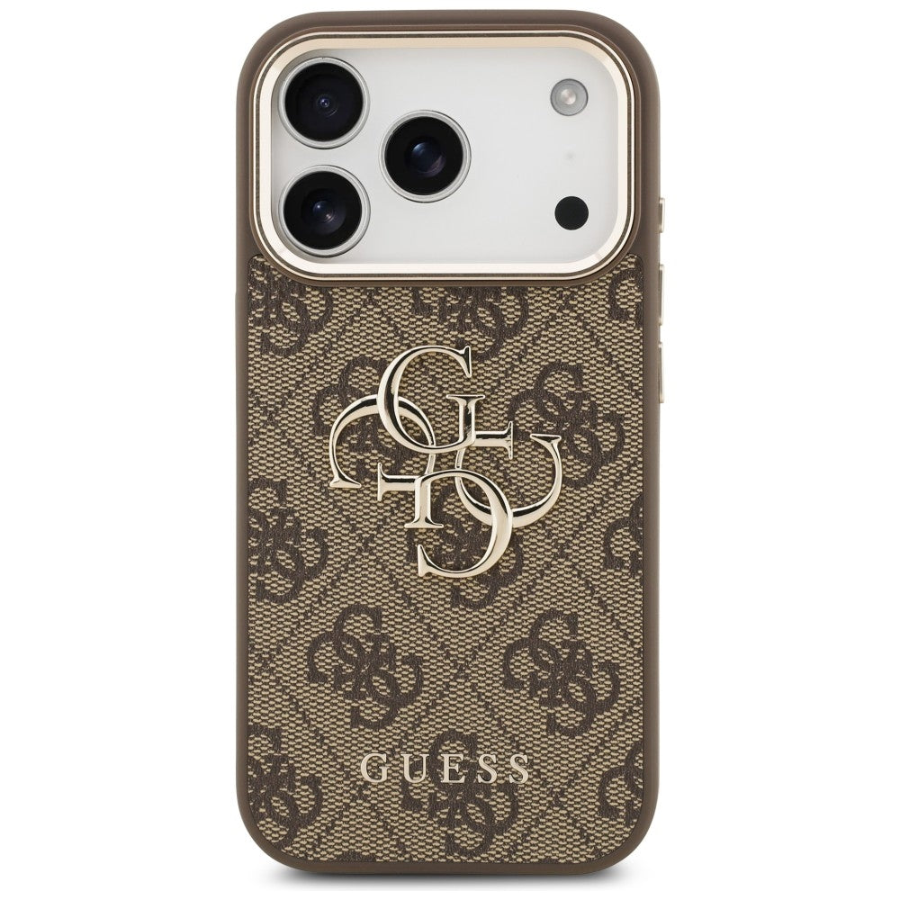 Guess iPhone 17 Pro/iPhone 18 Pro Deksel 4G Classic Logo Brun