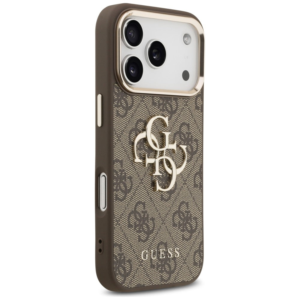 Guess iPhone 17 Pro/iPhone 18 Pro Deksel 4G Classic Logo Brun