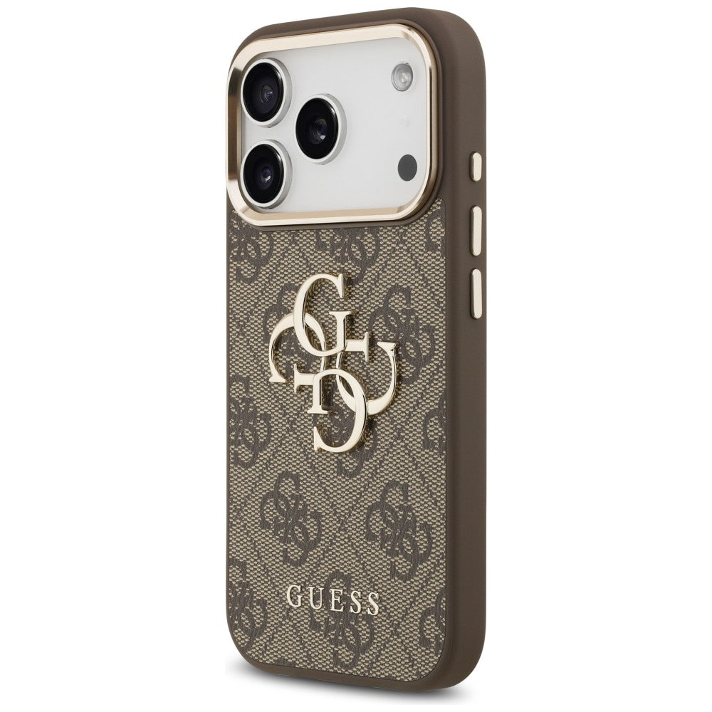 Guess iPhone 17 Pro Max/iPhone 18 Pro Max Deksel 4G Classic Logo Brun