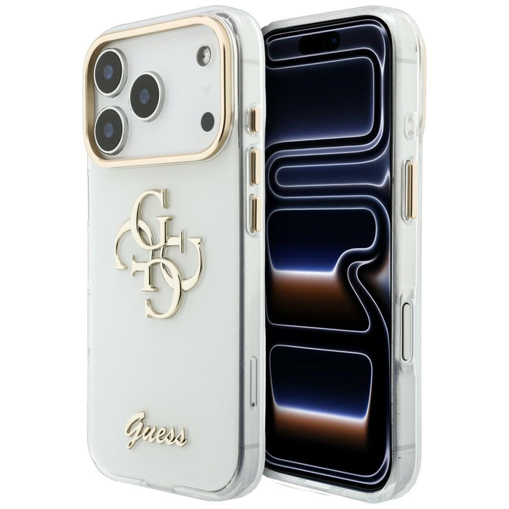 Guess Deksel iPhone 17 Pro Max/iPhone 18 Pro Max 4G Script Hvit