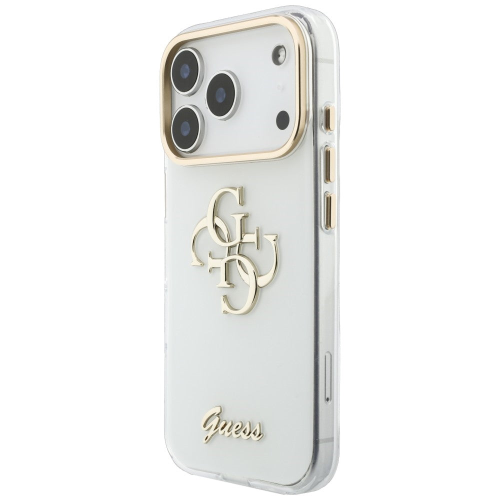 Guess Deksel iPhone 17 Pro Max/iPhone 18 Pro Max 4G Script Hvit