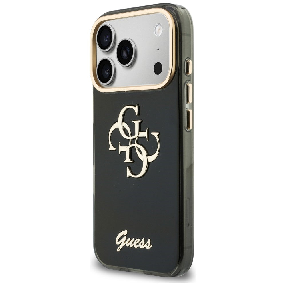 Guess iPhone 17 Pro Max/iPhone 18 Pro Max Deksel 4G Script Svart