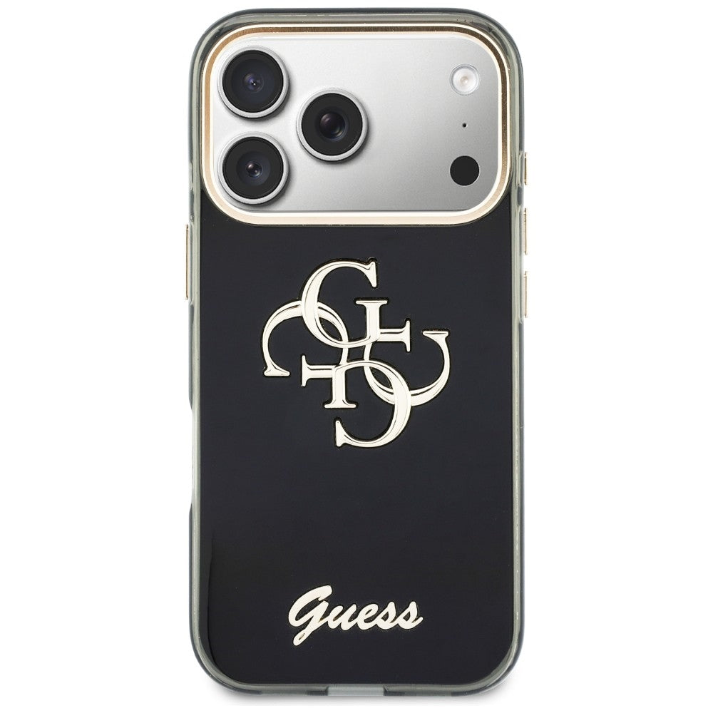 Guess iPhone 17 Pro Max/iPhone 18 Pro Max Deksel 4G Script Svart