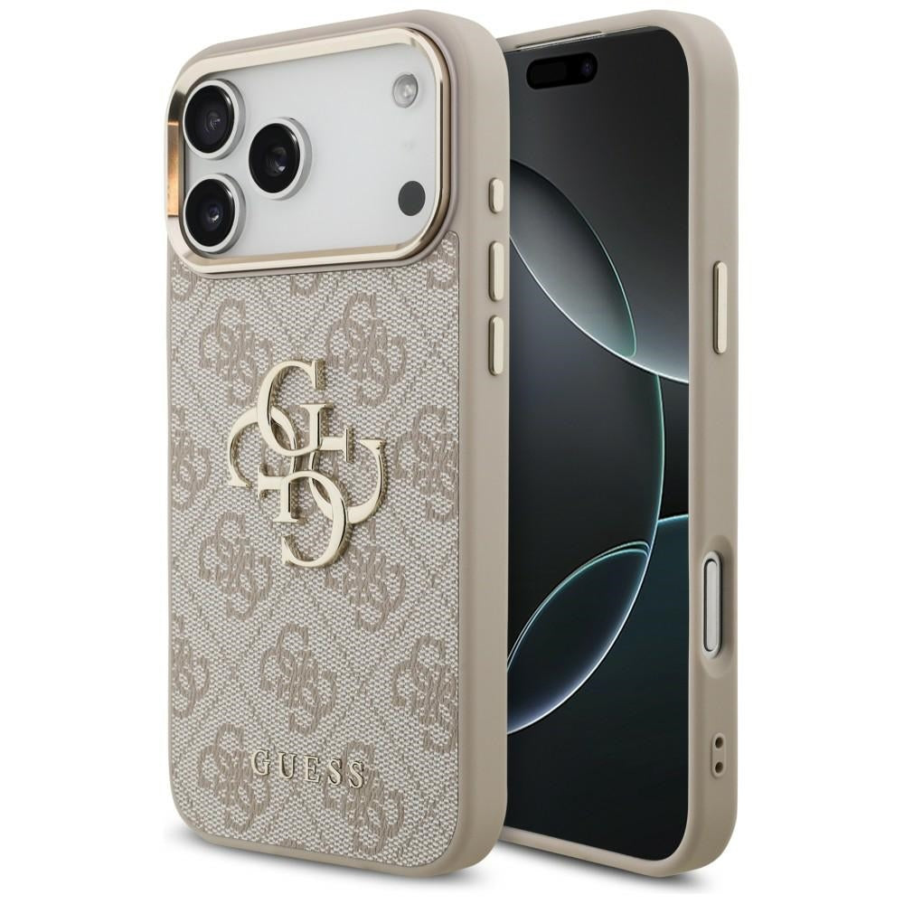 Guess iPhone 17 Pro Max/iPhone 18 Pro Max Deksel 4G Classic Logo Rosa