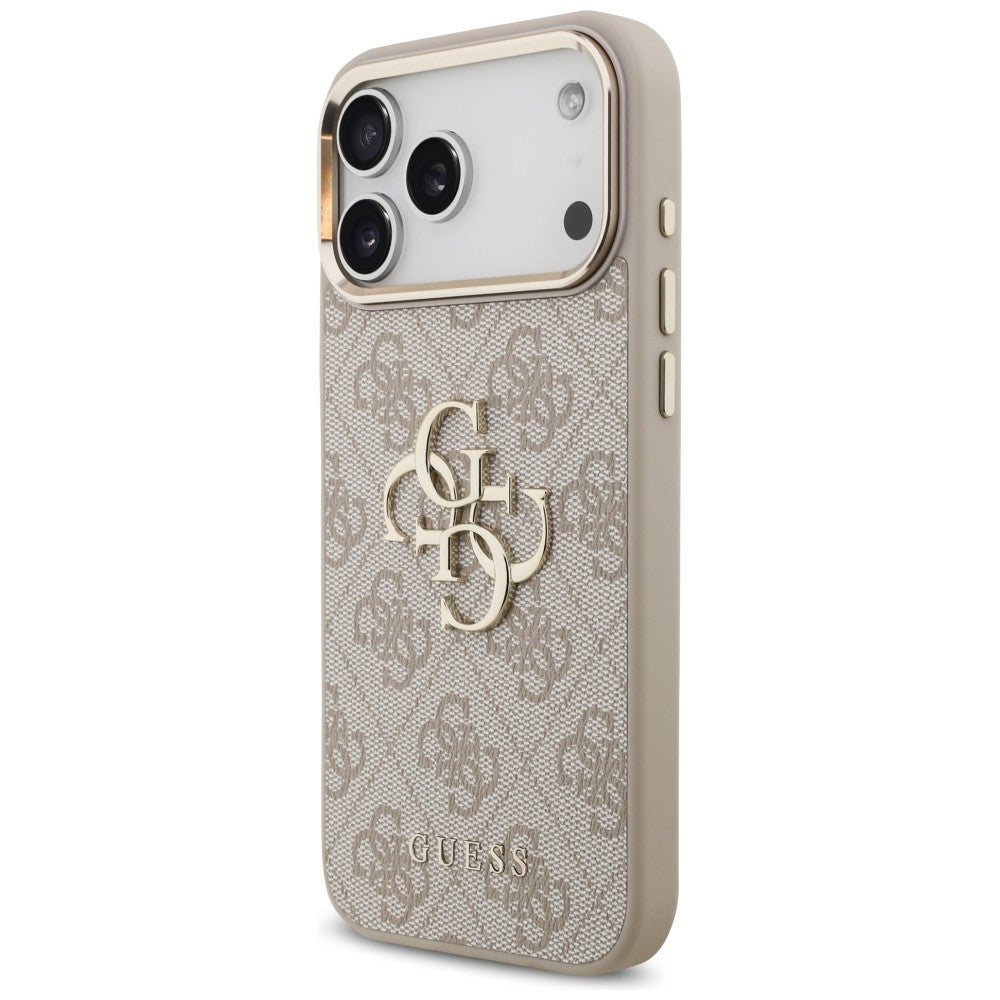 Guess iPhone 17 Pro Max/iPhone 18 Pro Max Deksel 4G Classic Logo Rosa