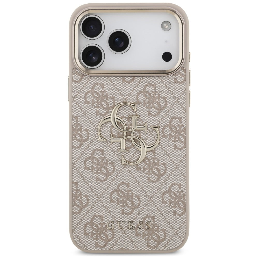 Guess iPhone 17 Pro Max/iPhone 18 Pro Max Deksel 4G Classic Logo Rosa