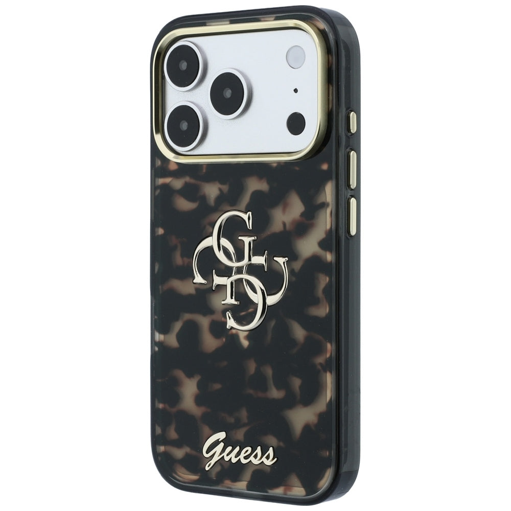 Guess iPhone 17 Pro Max/iPhone 18 Pro Max Deksel 4G Script skilpaddemønster