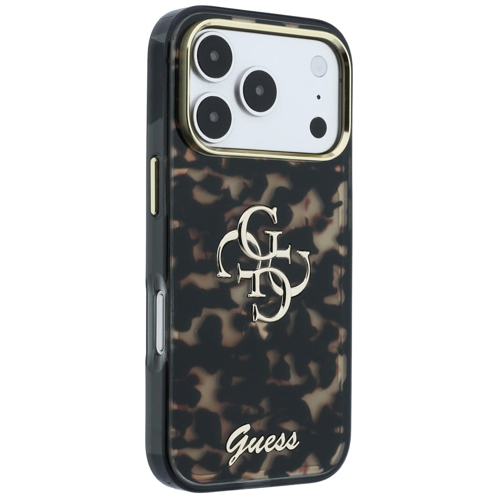 Guess iPhone 17 Pro Max/iPhone 18 Pro Max Deksel 4G Script skilpaddemønster