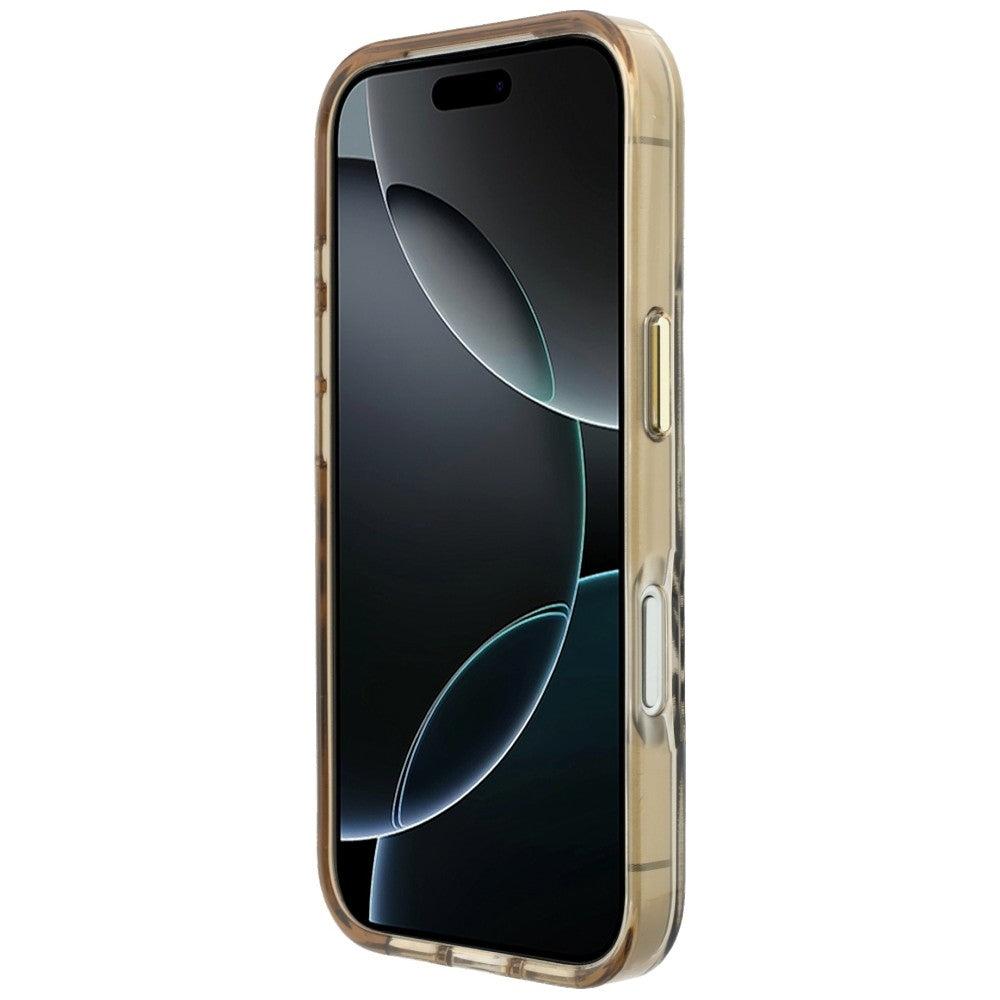 Guess iPhone 17 Pro/iPhone 18 Pro Deksel Zebra Glitter Gull