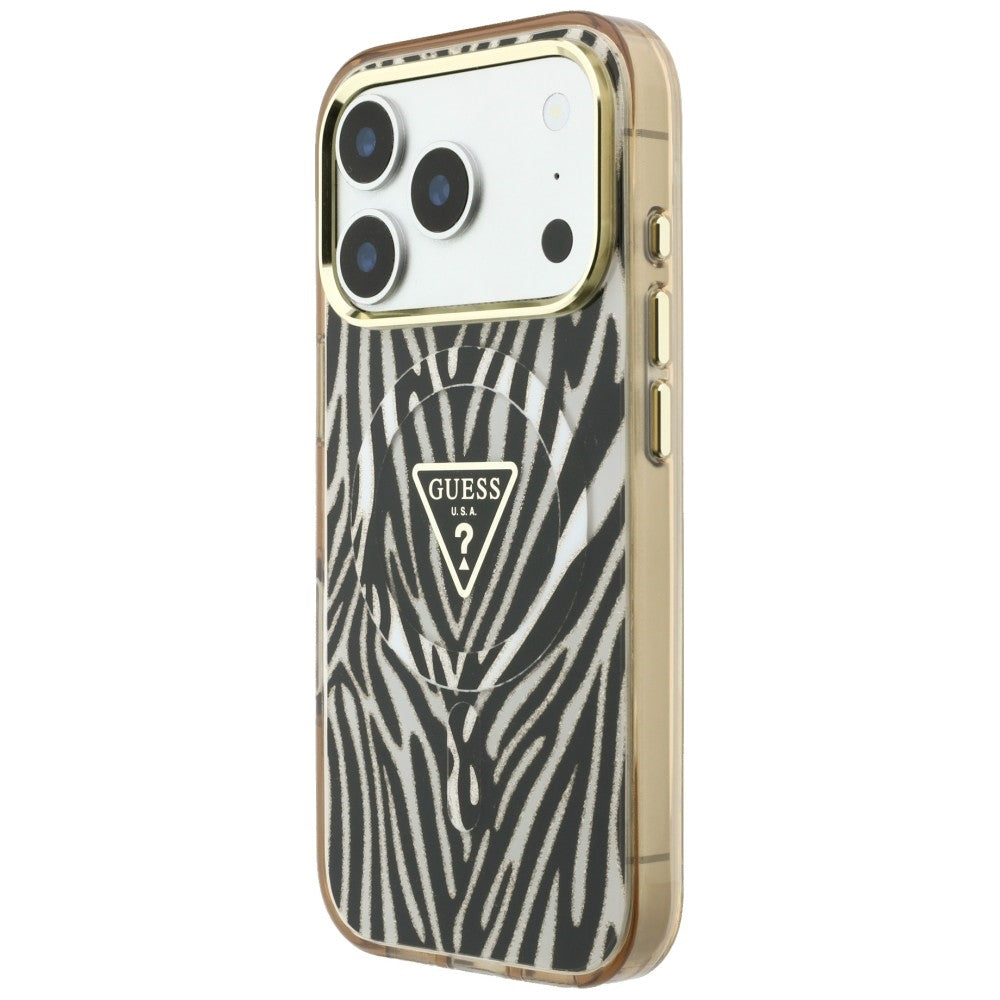 Guess Deksel iPhone 17 Pro Max/iPhone 18 Pro Max Zebra Glitter Gull