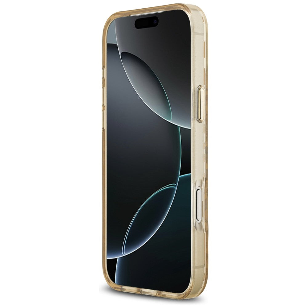Guess iPhone 17 Pro Max/iPhone 18 Pro Max Deksel Leopard Glitter Brun