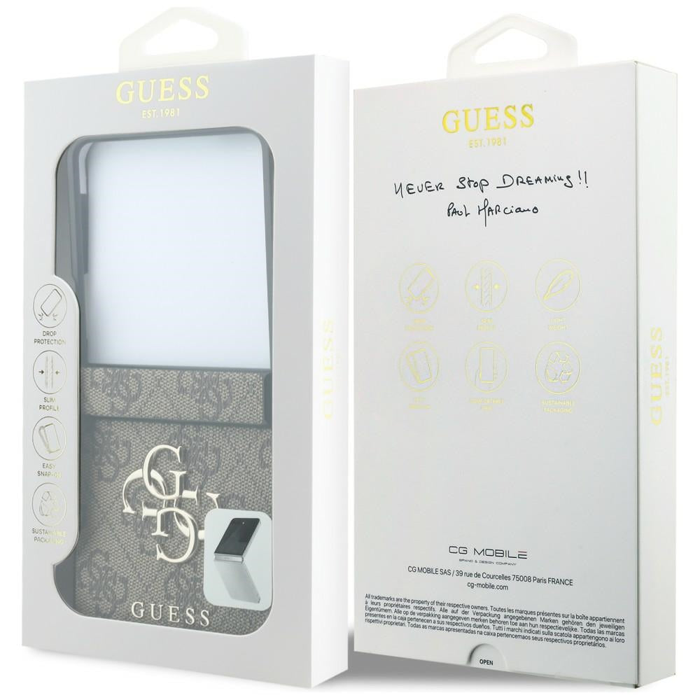 Guess Samsung Galaxy Z Flip 8 Deksel 4G Big Logo Brun