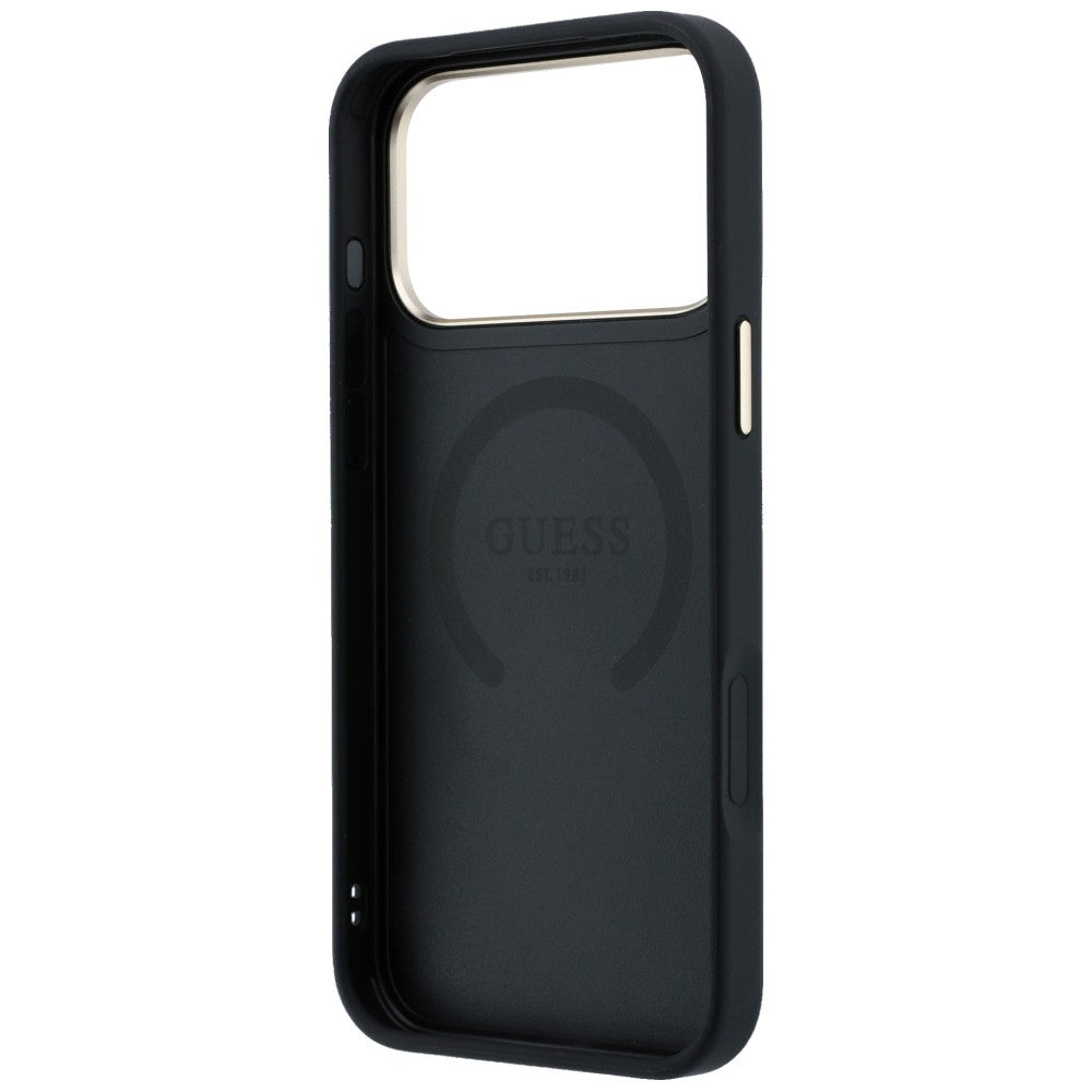 Guess iPhone 17 Pro/iPhone 18 Pro Deksel 4G Peony Svart