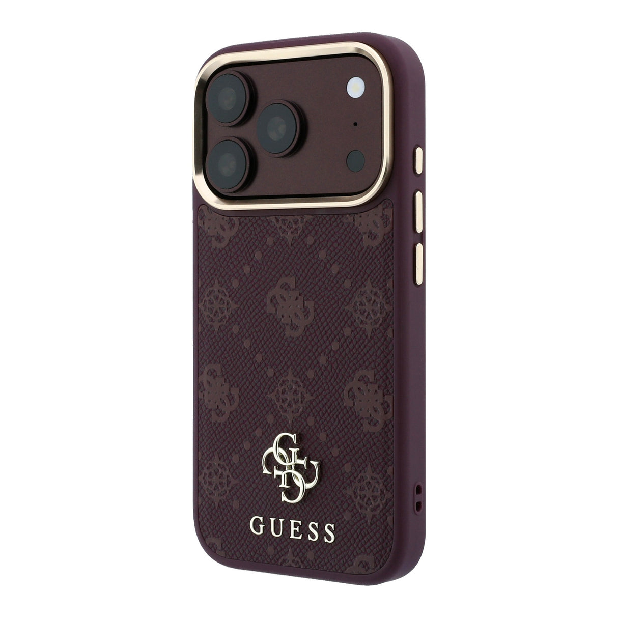 Guess iPhone 17 Pro/iPhone 18 Pro Deksel 4G Peony Burgundy