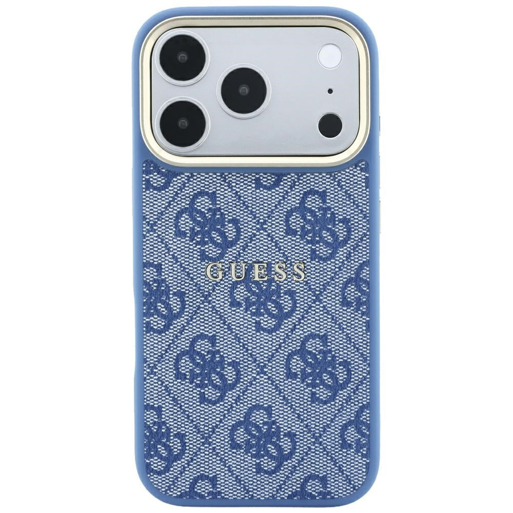 Guess iPhone 17 Pro Max/iPhone 18 Pro Max Deksel 4G Embossed MagSafe Blå