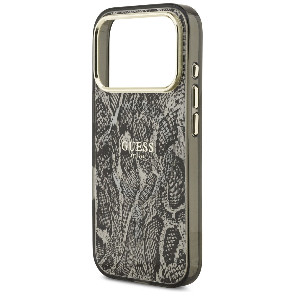 Guess iPhone 17 Pro/iPhone 18 Pro Deksel Python Svart