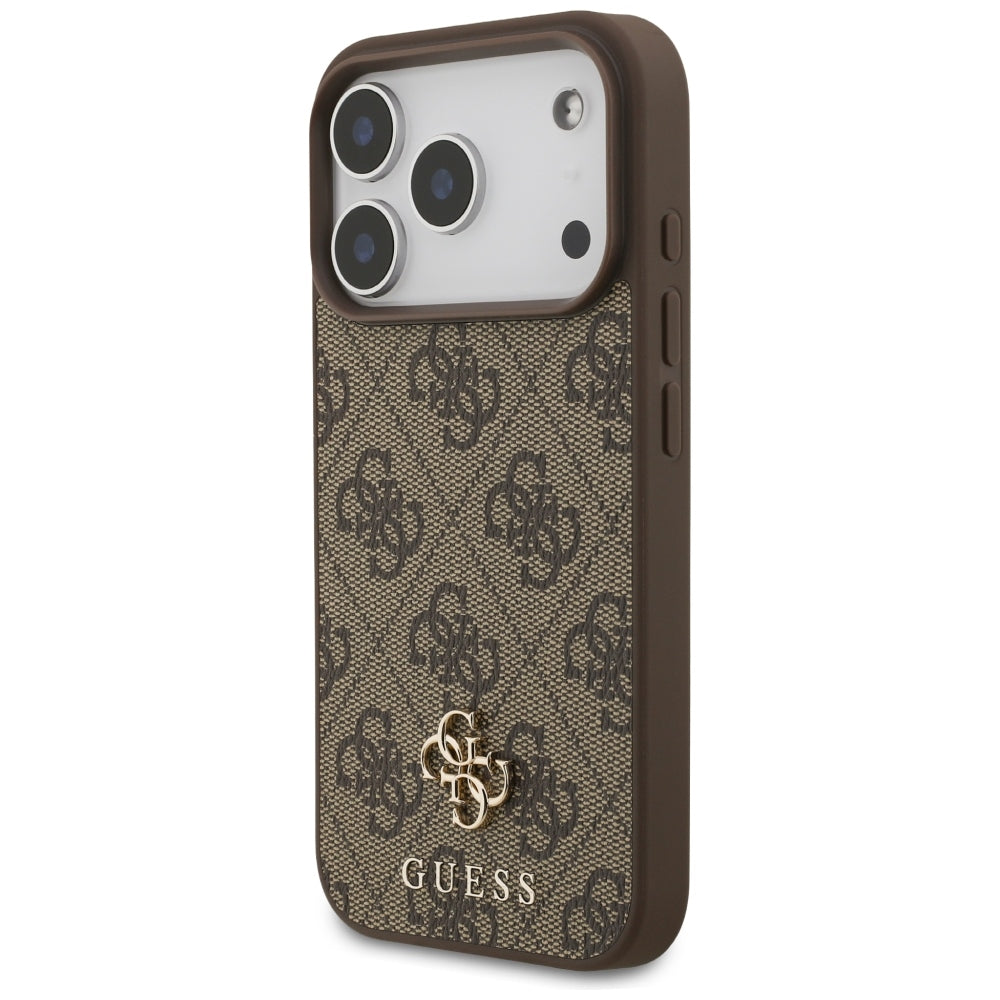 Guess iPhone 17 Pro/iPhone 18 Pro Deksel 4G Small Classic Logo Brun