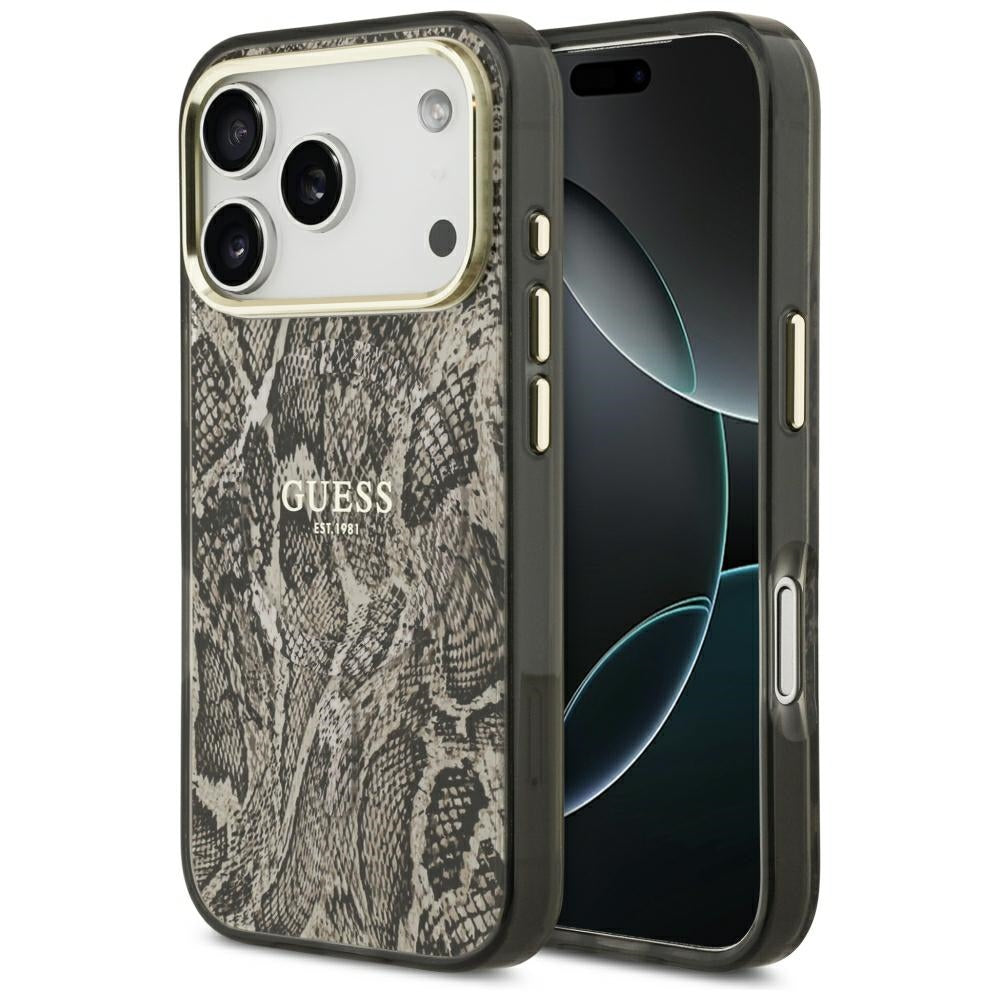 Guess iPhone 17 Pro Max/iPhone 18 Pro Max Deksel Python Brun