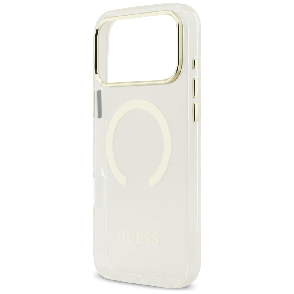 Guess iPhone 17 Pro Max/iPhone 18 Pro Max Deksel Metal Outline Gull