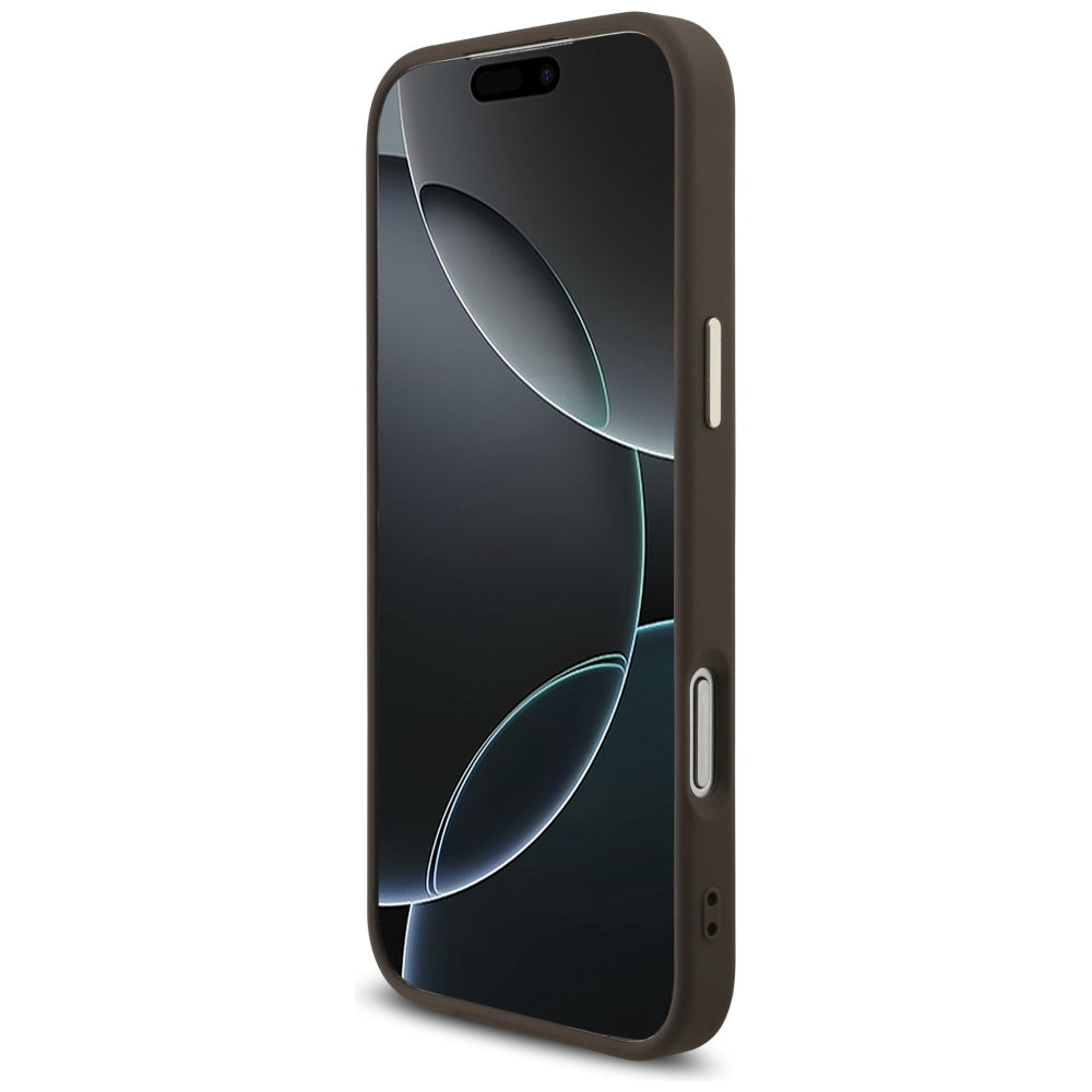 Guess iPhone 17 Pro Max/iPhone 18 Pro Max Deksel 4G Triangle MagSafe Brun
