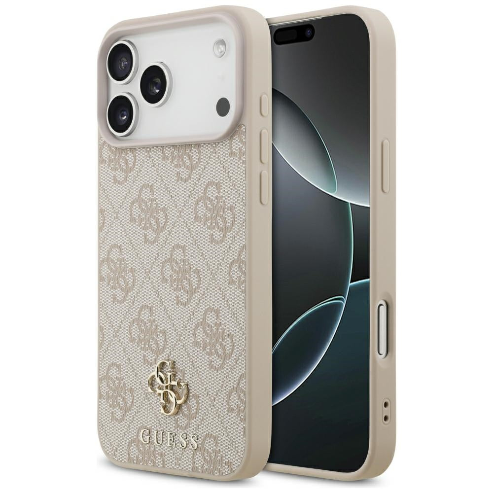 Guess iPhone 17 Pro Max/iPhone 18 Pro Max Deksel 4G Classic Logo Small Rosa