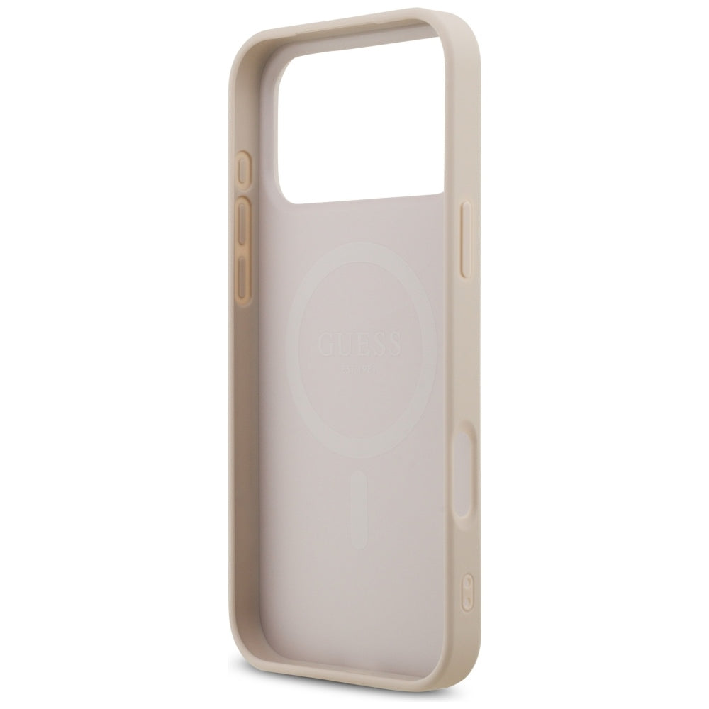 Guess iPhone 17 Pro Max/iPhone 18 Pro Max Deksel 4G Classic Logo Small Rosa