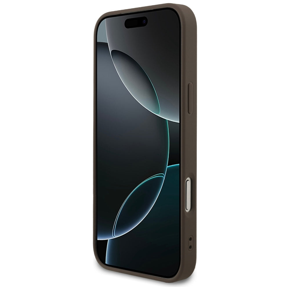 Guess iPhone 17 Pro Max/iPhone 18 Pro Max Deksel 4G Small Classic Logo Brun