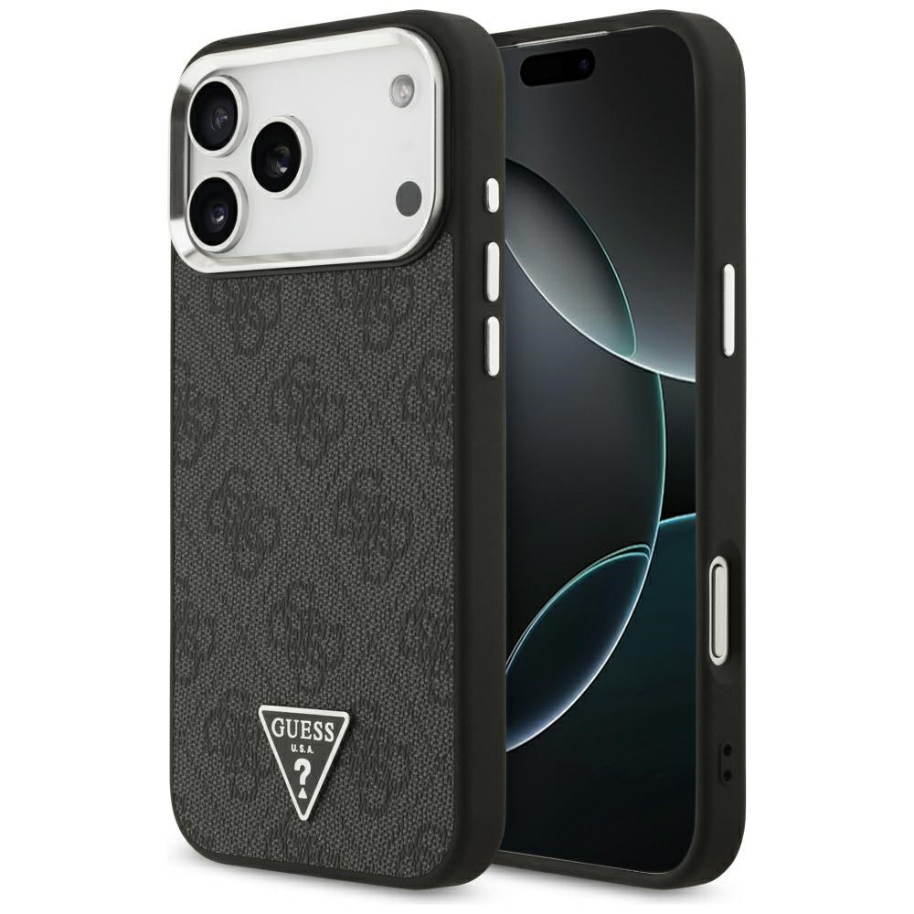 Guess iPhone 17 Pro Max/iPhone 18 Pro Max Deksel 4G Triangle MagSafe Svart