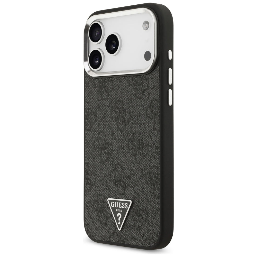 Guess iPhone 17 Pro Max/iPhone 18 Pro Max Deksel 4G Triangle MagSafe Svart