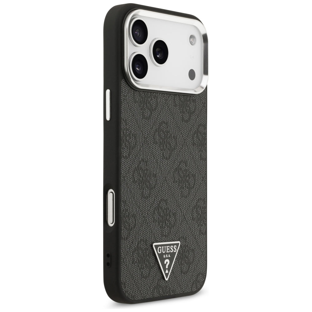 Guess iPhone 17 Pro Max/iPhone 18 Pro Max Deksel 4G Triangle MagSafe Svart