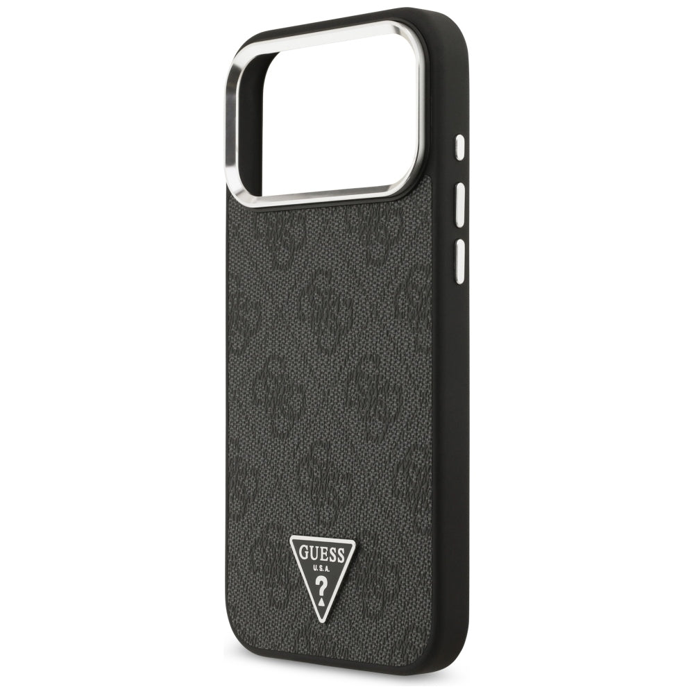 Guess iPhone 17 Pro Max/iPhone 18 Pro Max Deksel 4G Triangle MagSafe Svart