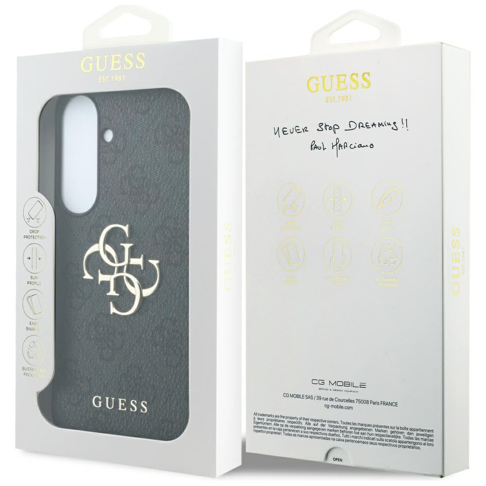 Guess Samsung Galaxy S26 FE Deksel 4G Embossed MagSafe Svart