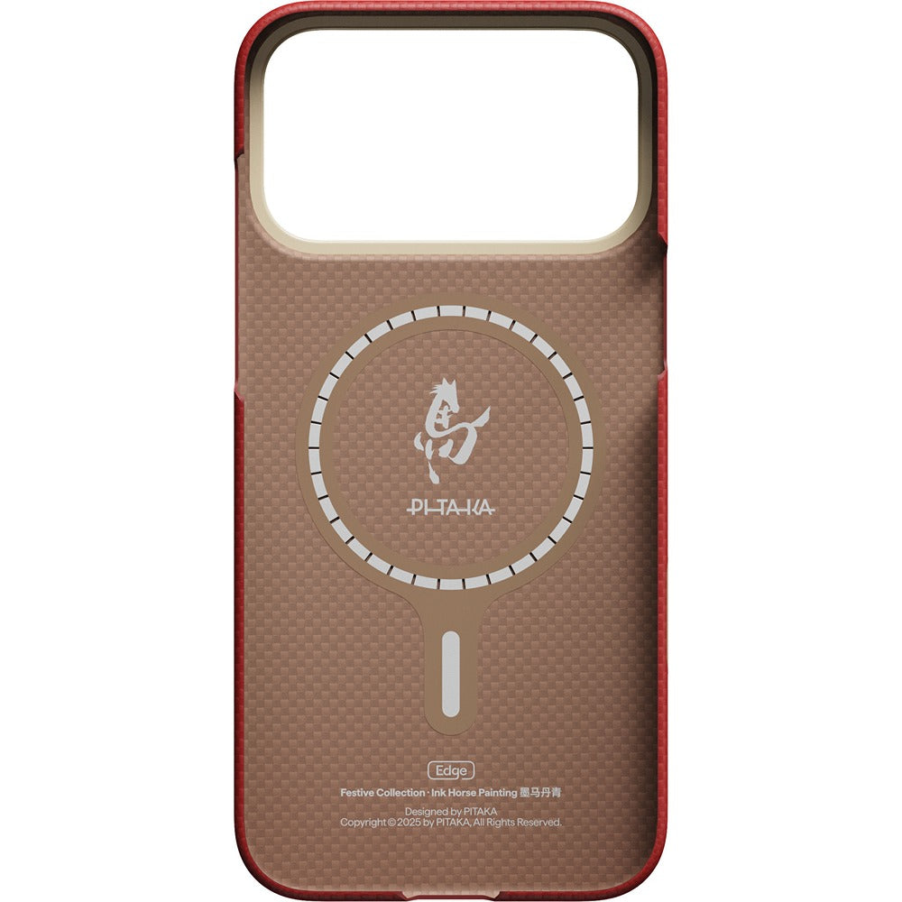 Pitaka iPhone 17 Pro Max Deksel Edge MagSafe Cinnabar